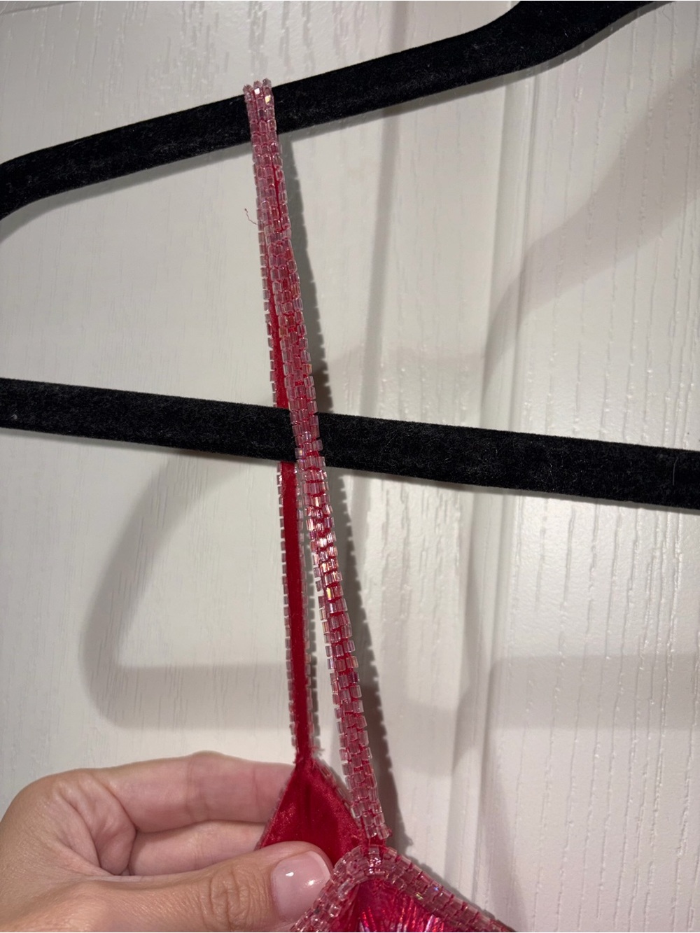 VINTAGE Emma Black Hot Pink Sequin Camisole - Picture 12 of 15